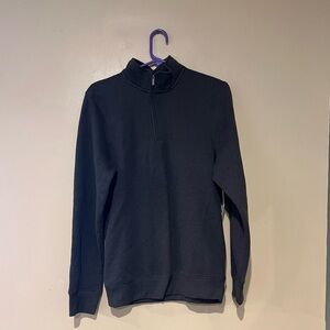 Sonoma Mens Good For Life Fleece 1/4 Zip Sweater Size Small Dark Grey